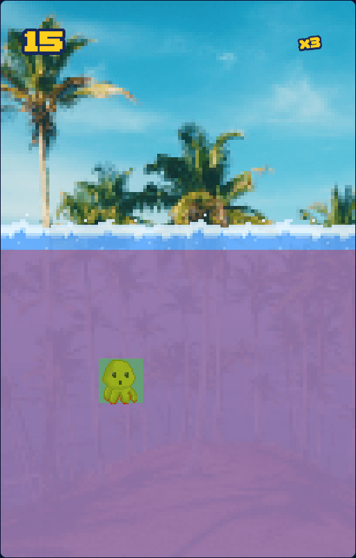 My idea of collisions between octopus and water.